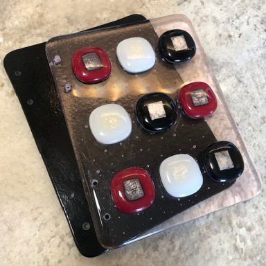 Black Fused Glass Book Cover